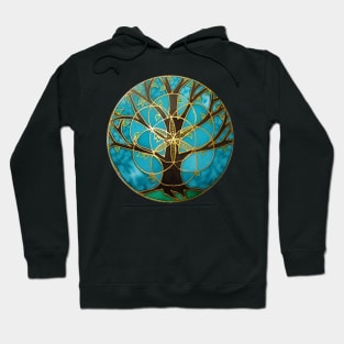 Gold and Black Tree of Life Hoodie